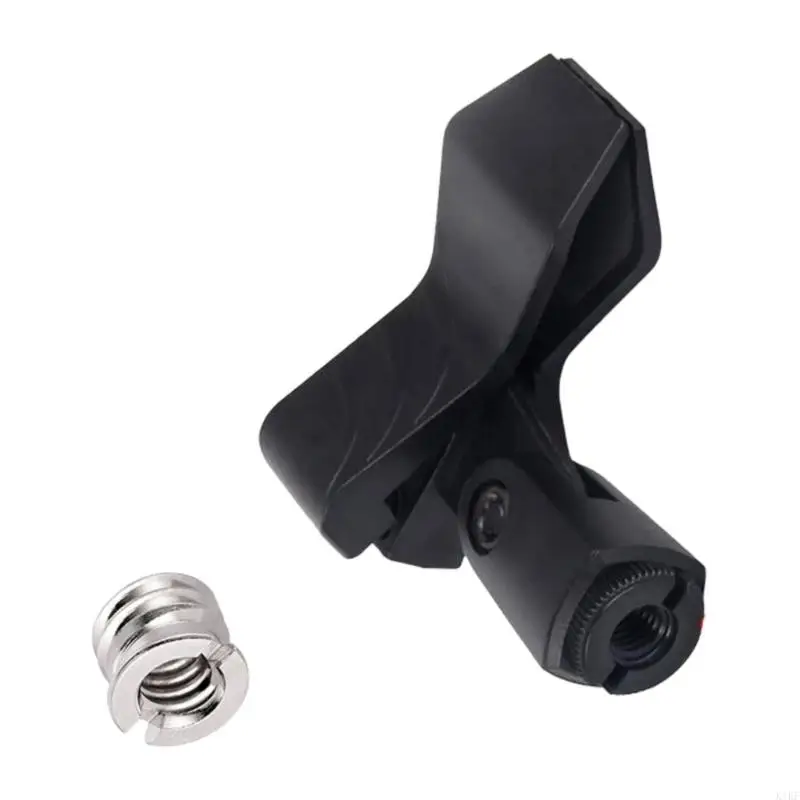 Clip soporte micrófono portátil, fácil configuración, posicionamiento ajustable para grabación óptima, abrazadera ABS - imagen 3
