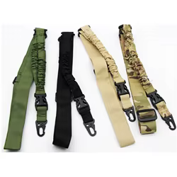 Correa táctica de rifle ajustable para hombro con hebilla metálica