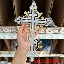 Parche de motociclista Punk grande/grande, parches bordados para motocicleta en chaqueta/ropa, parches de Rock de terror para ropa, insignias de costura DIY