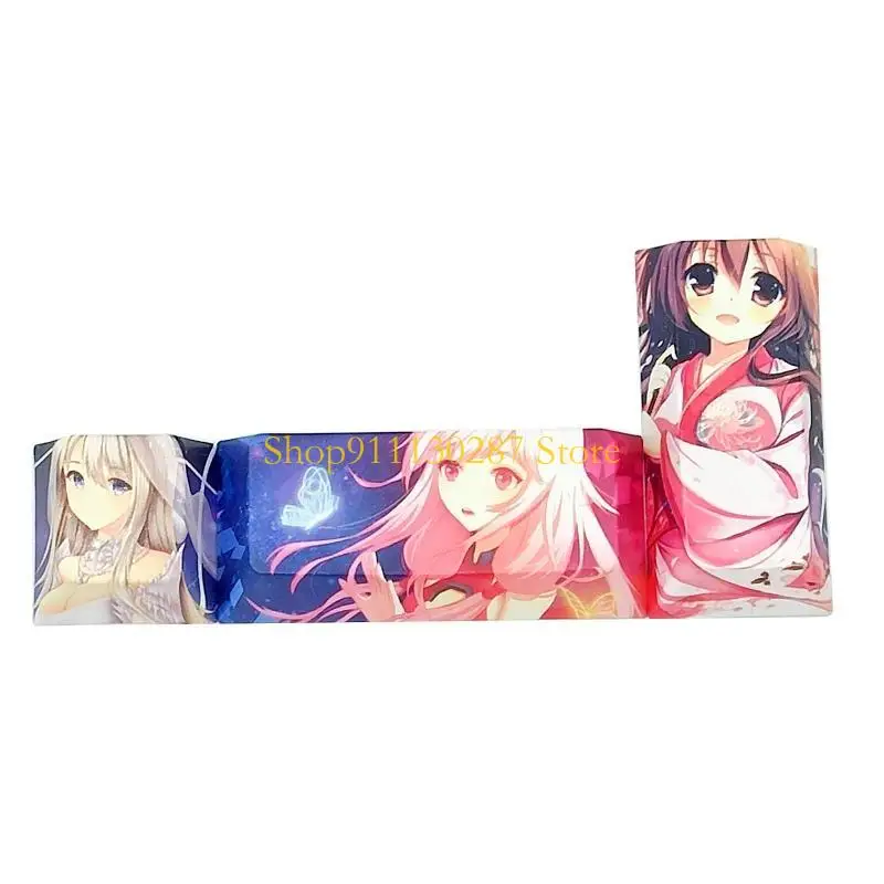 J1HC 3 uds teclas dibujos animados japoneses Anime PBT ESC Enter teclado numérico Enter Keycap mecánico