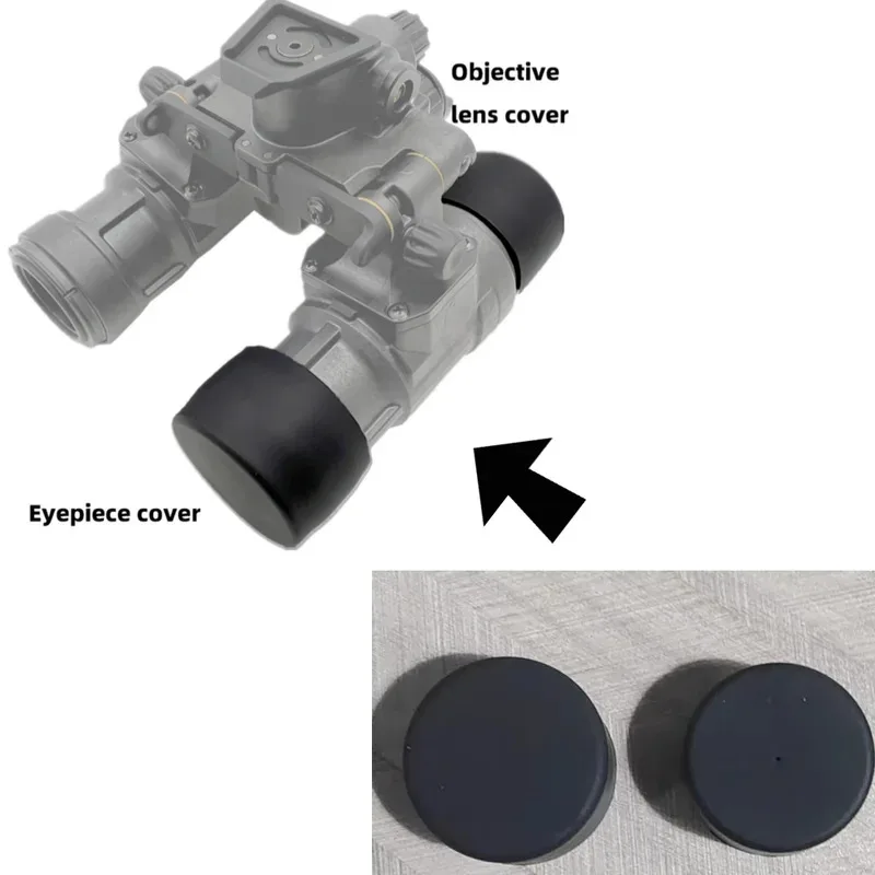 Tático NVG elástico suave ocular cubierta antipolvo lente objetivo tapa protectora para PVS14 MUM NVG /AN/PVS31 GPNVG18 piezas de gafas