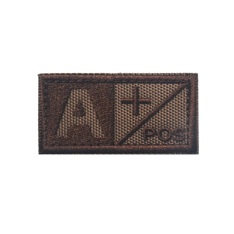 Parche 3D bordado en forma de sangre para exteriores, pegatina de tela táctica A + B + AB + O +, parches de gancho y bucle para mochila, gran oferta - imagen 5