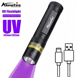 Linterna táctica UV 395nm detector fluidos y documentos