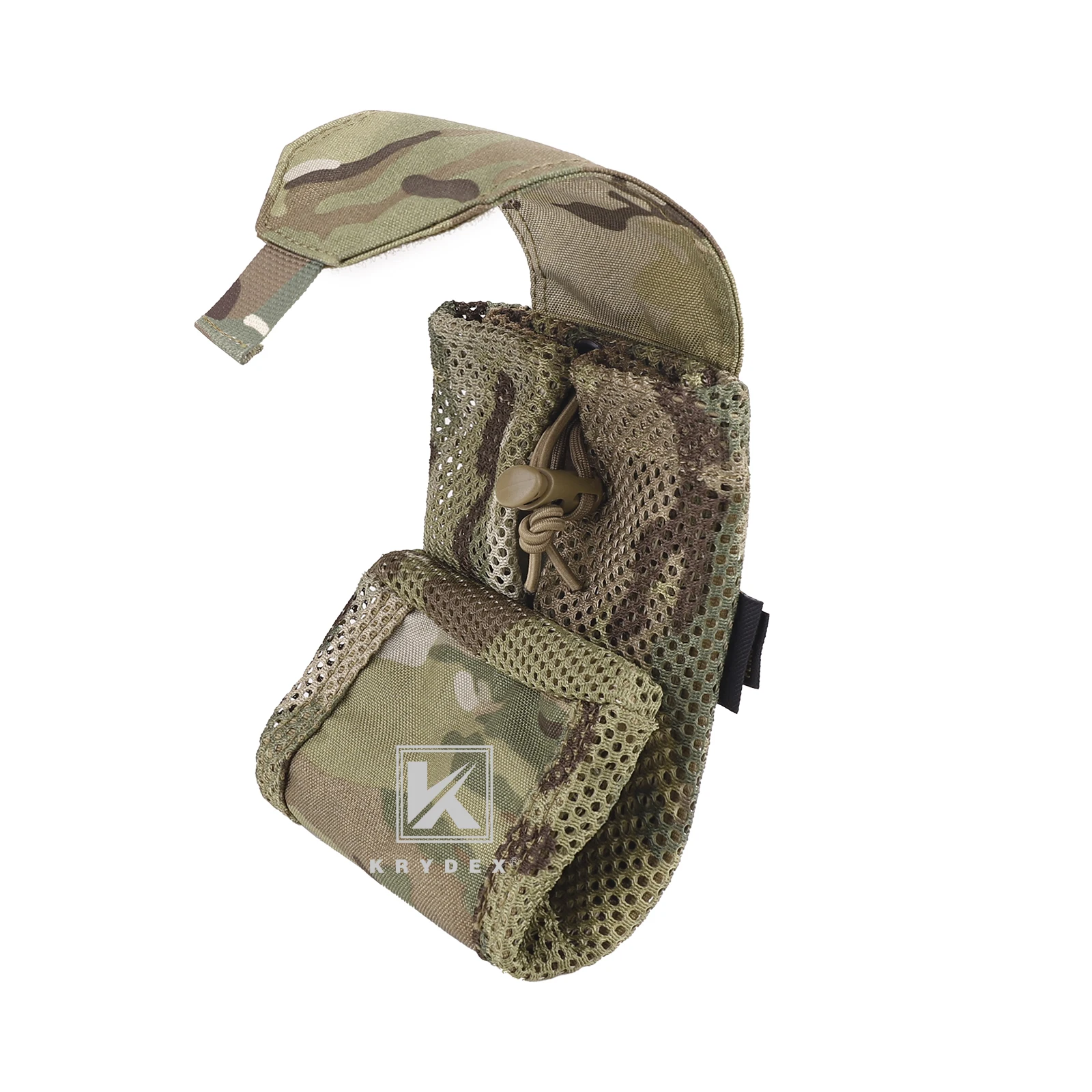 KRYDEX-Mini bolsa de malla plegable 500D para exteriores, bolsa enrollable ATS, bolsa de descarga compacta Micro plegable, almacenamiento para acampar, senderismo y caza - imagen 3