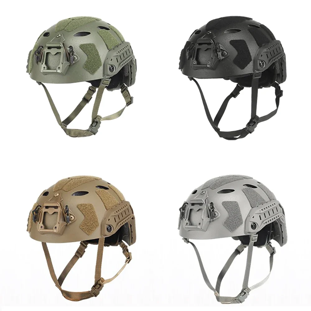 Nuevo casco de ajuste de perilla para exteriores versión jateada en arena casco de corte súper alto SF rápido casco de protección para ciclismo de caza al aire libre - imagen 3