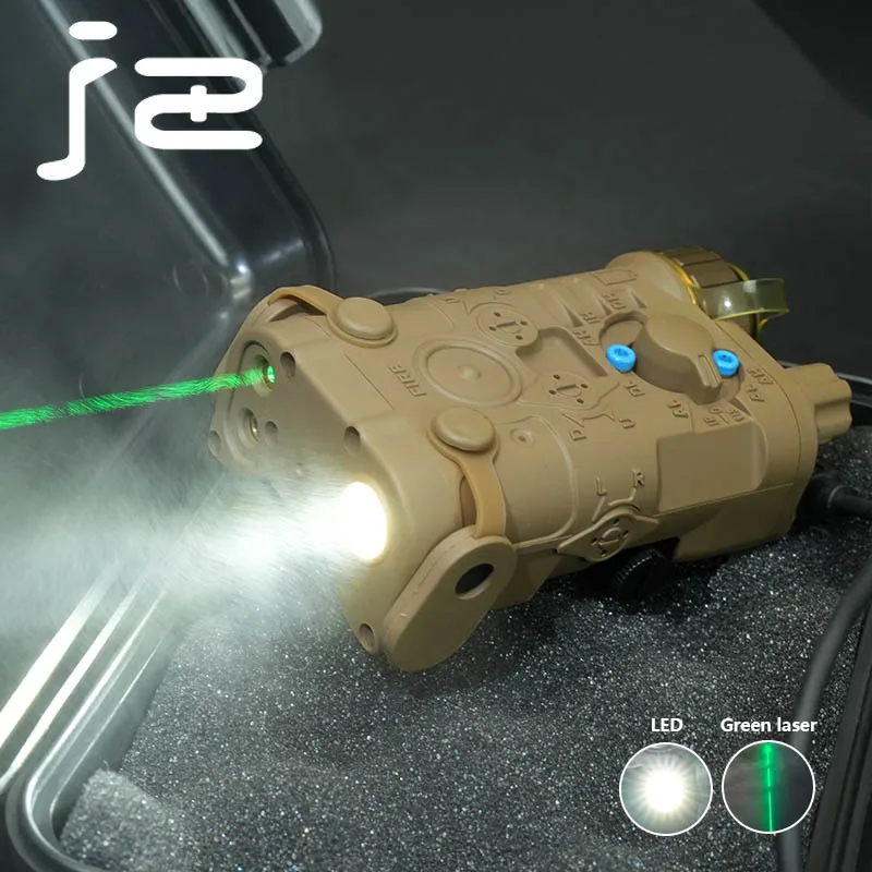 Mira puntual láser roja/verde de nailon L3-NGAL táctico + puntero IR + iluminación LED, luz para armas de caza para riel de 20mm - imagen 5