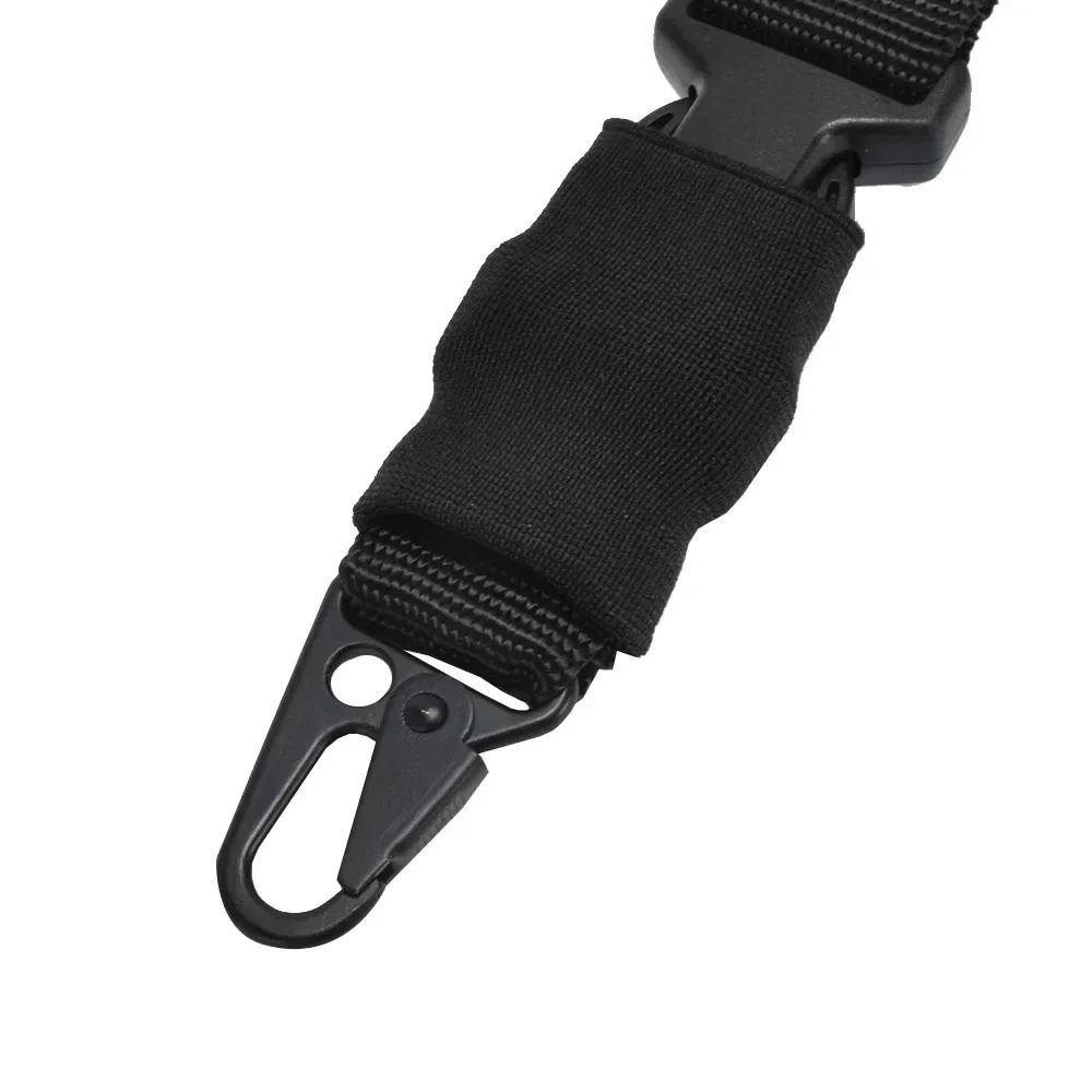 Eslinga táctica de un punto Airsoft, cinturón de nailon ajustable, correa elástica para Rifle, pistola, caza, CS, juego de guerra, accesorio de caza - imagen 4