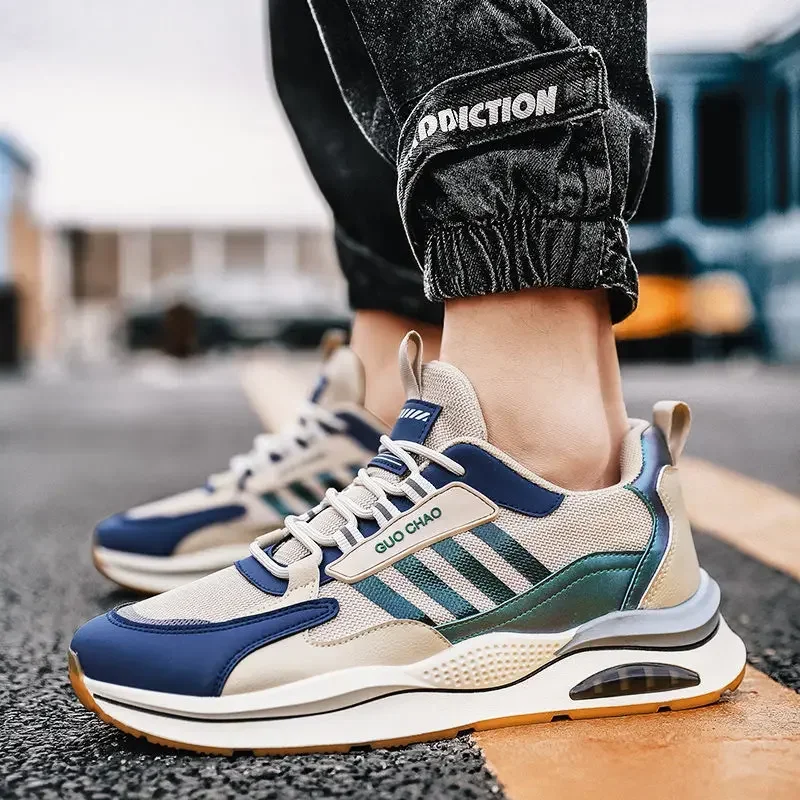 Zapatos informales para hombre, zapatillas deportivas para correr, zapatos informales transpirables de malla clásica, zapatillas ligeras a la moda para otoño - imagen 5