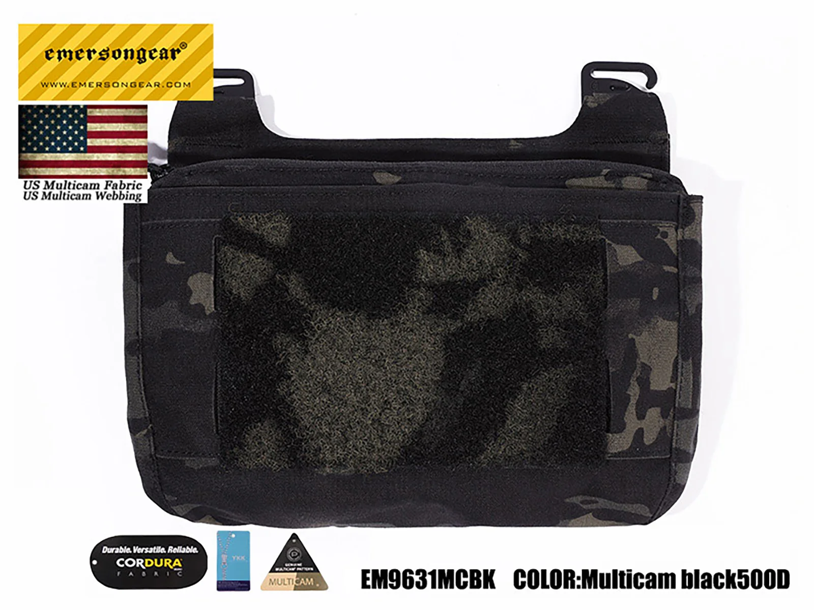 Emersongear-Bolso táctico estilo FRO con solapa frontal para revistas, bolsa Mag con gancho, Panel militar de caza, bolsa de nailon de combate deportivo - imagen 2