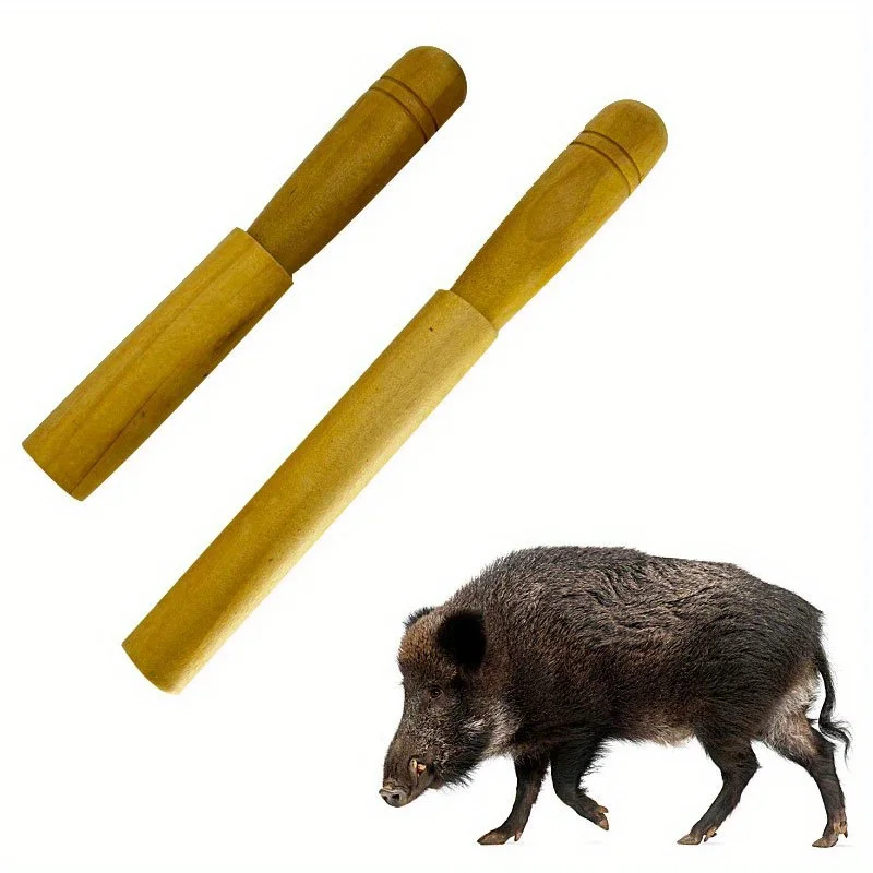 Llamada de cerdo salvaje de madera que atrae bocinas silvestres con silbato de sonido de imitación para una comunicación efectiva de la vida silvestre para la caza al aire libre - imagen 2