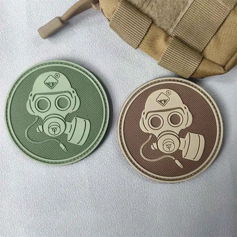 Parche de PVC 3D de calavera para chaleco táctico, sombreros con gancho y bucle, insignia de moral, mochila militar, pegatinas decorativas, parches para brazalete para ropa - imagen 4