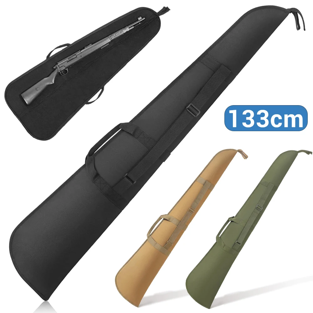 Funda para Rifle de 133cm, bolsa de almacenamiento para pistola de caza, bolsa de transporte para pistola, bolsa protectora acolchada para Rifle, bolsa de caza suave con correa para el hombro