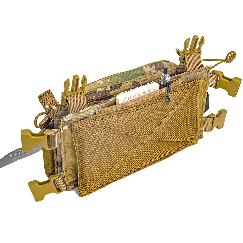 Plataforma de pecho táctica D3CRM, bolsa de expansión de administrador multiusos, gancho con bucle, bolsillo oculto, almacenamiento, chaleco de caza para deportes al aire libre - imagen 4