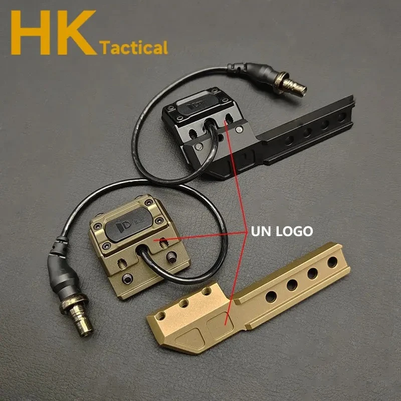 ModButton interruptor de presión con soporte de extensión lateral Un Mount DBAL NGAL M300 M600 armas tácticas linterna y soporte láser - imagen 4