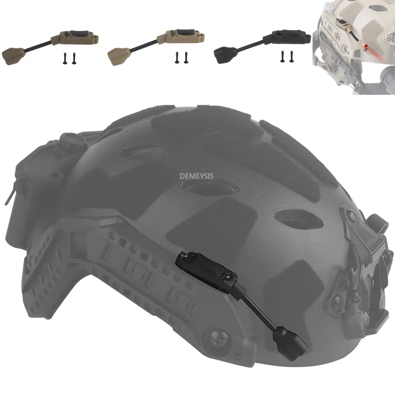 Riel de arco táctico Modular, luz LED roja/IR, caza, Airsoft, accesorios para casco rápido, luces frontales, adaptación exclusiva