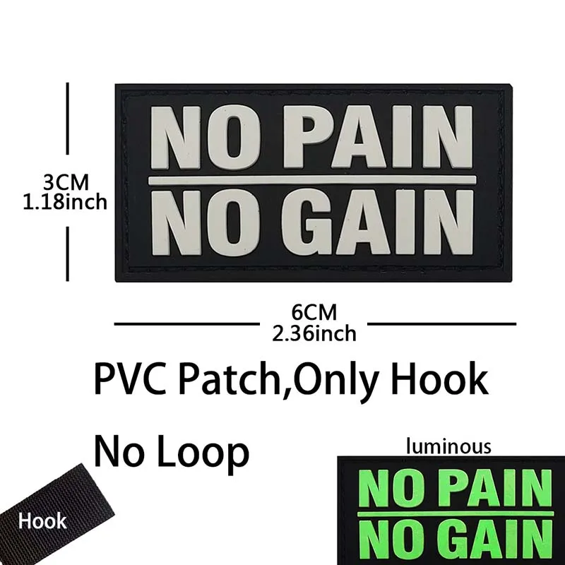 Parche PVC táctico emblema moral para mochilas y equipo sin Velcro - imagen 5