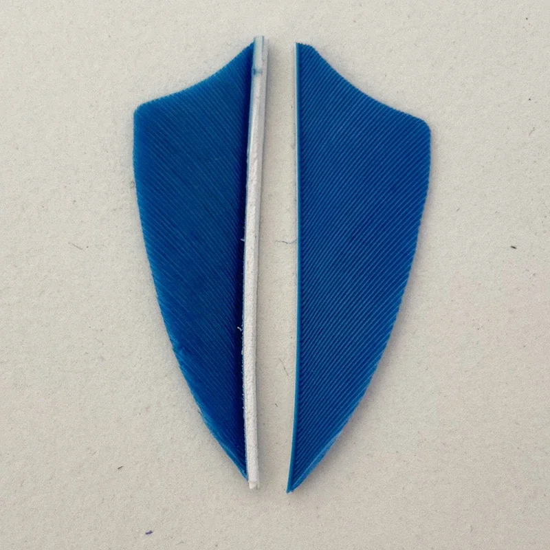 50 Uds. Flecha de plumas de pavo de 2 pulgadas, arco de tiro con arco, Fletches, alas derecha/izquierda, bricolaje para accesorios de arco y flecha - imagen 5