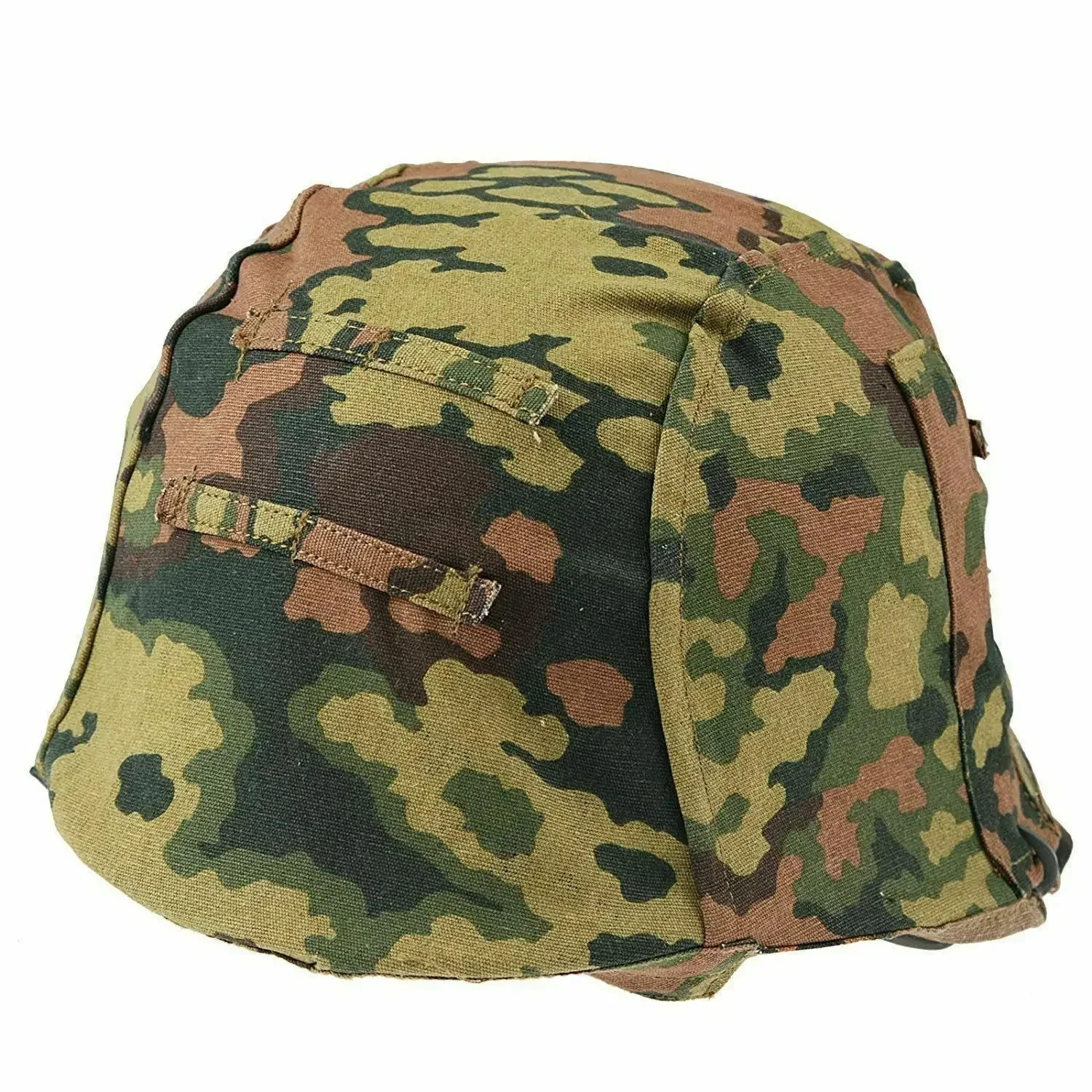 Cubierta de casco Reversible de élite alemana M35 M40 de la Segunda Guerra Mundial, cubierta de casco de camuflaje de roble para primavera y otoño, cubierta de casco de camuflaje militar SS DOT44 Stahlhelm - imagen 3