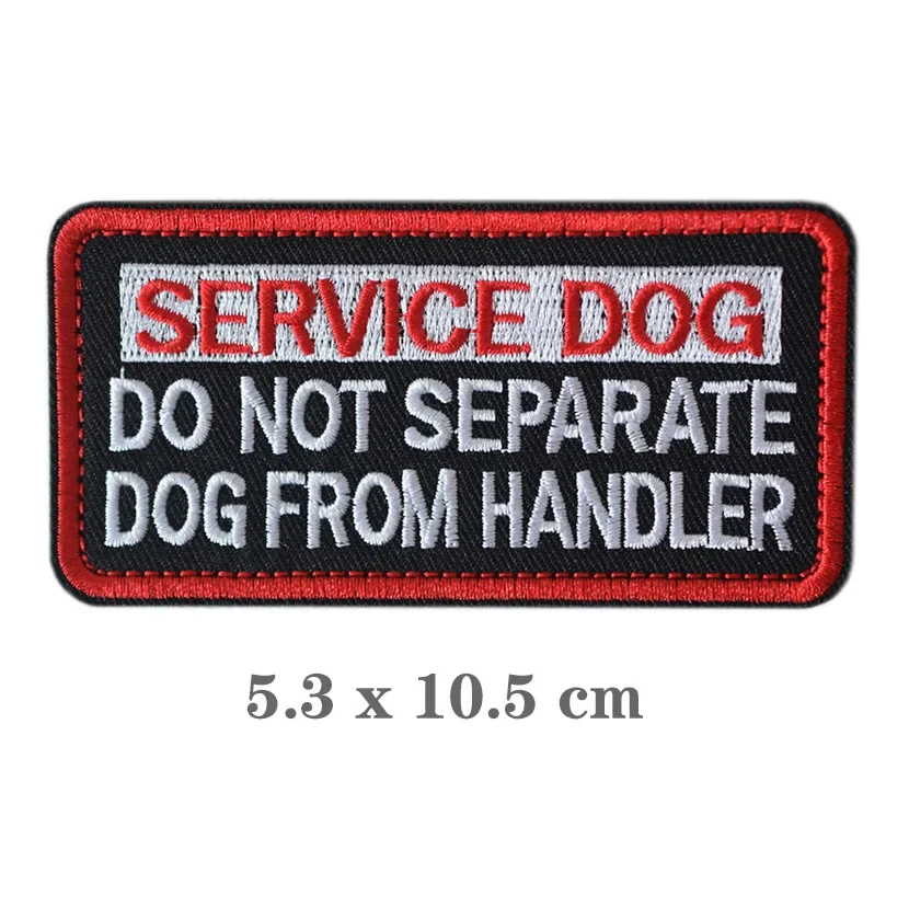 Kit de parches bordados 3D, Parche de gancho y bucle, insignia K9, perro de servicio sin contacto, Charretera, mochila, decoración, insignia miltary - imagen 5