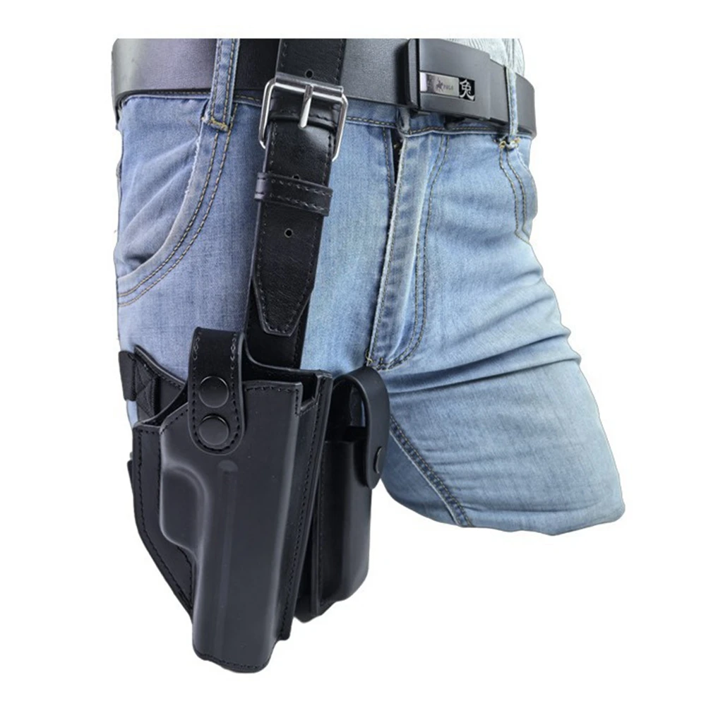 Gl0ck 18 funda para pistola con pierna caída, funda táctica para muslo de mano derecha para G18 - imagen 3