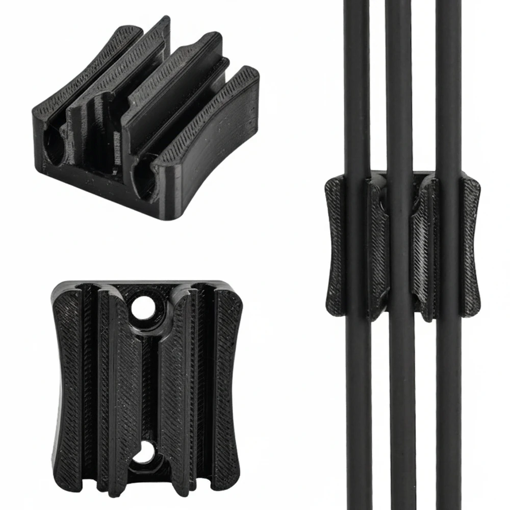 Carcaj de flecha con eje de flecha, carcaj de arco compuesto, fácil instalación, más de 7,5mm, sujeción de flecha, 3 flechas para arco con vistas instaladas