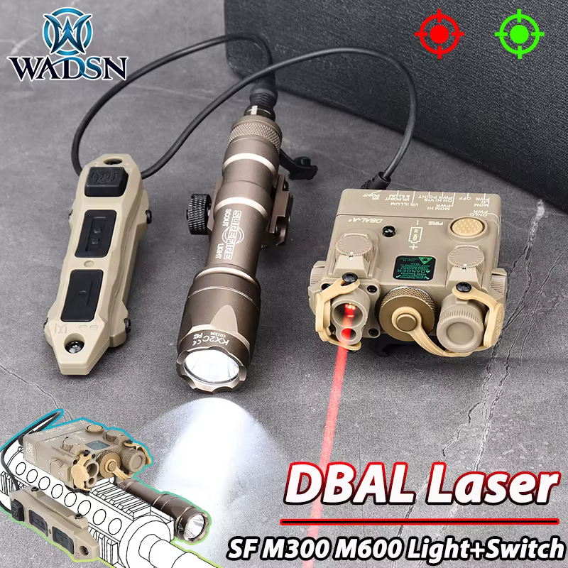 SureFire DBAL A2 linterna láser táctico rojo/verde Picatinny