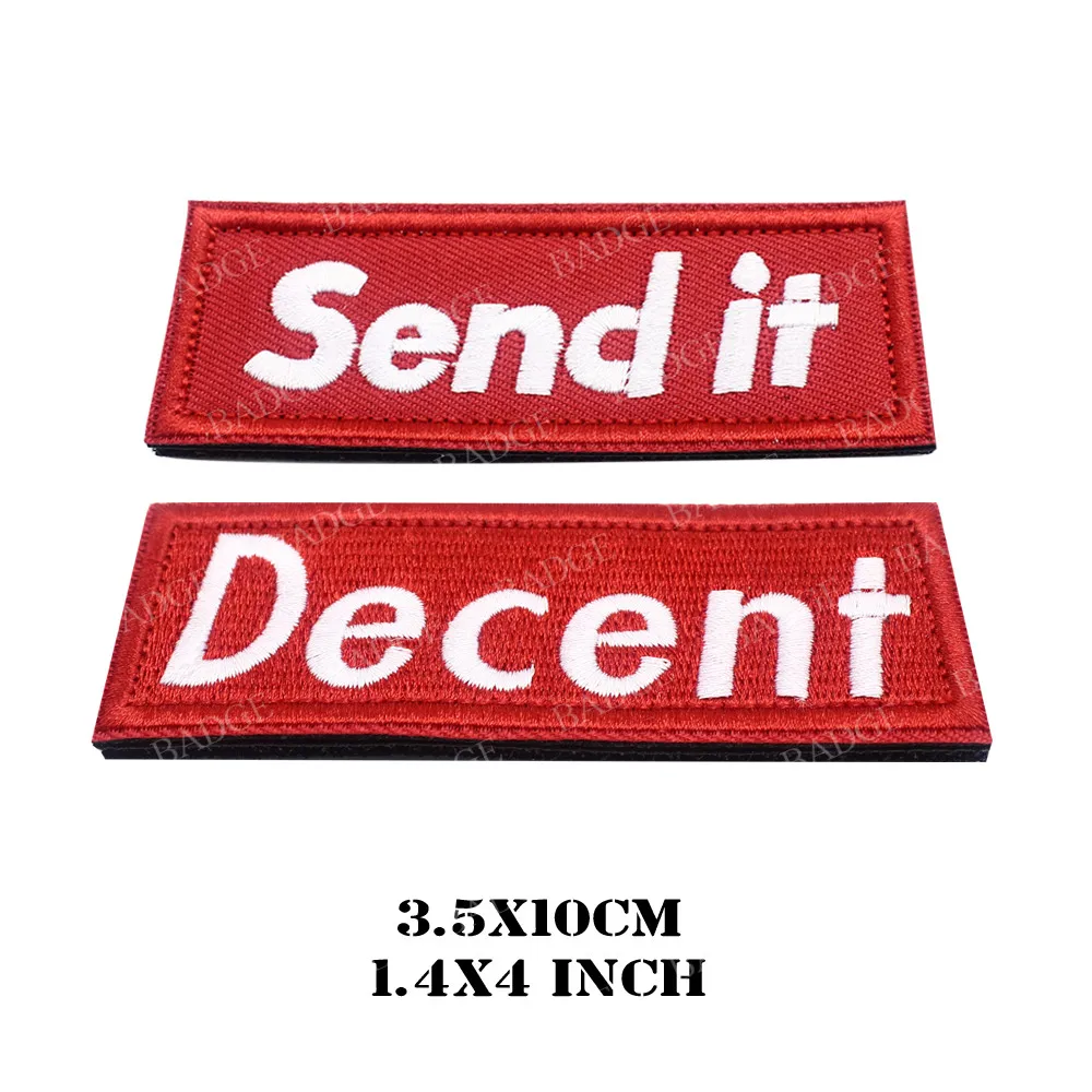 Parche de bucle de gancho bordado, insignia de apliques de ropa de bicicleta, mochila de refrán divertido, Yeet Goon, decente - imagen 3