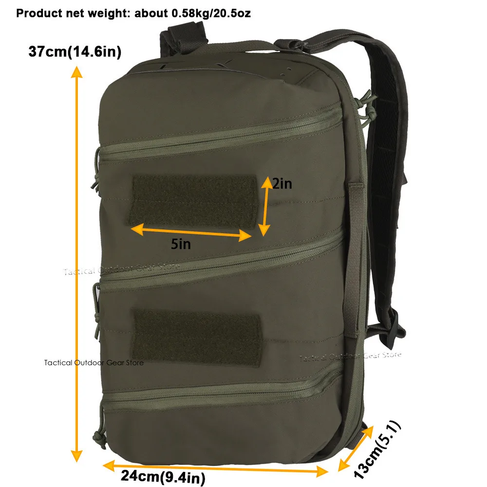 Mochila compacta de asalto Delta, bolsa IFAK de alta capacidad, almacenamiento portátil táctico, bolsa de uso General, mochila de caza Airsoft - imagen 3