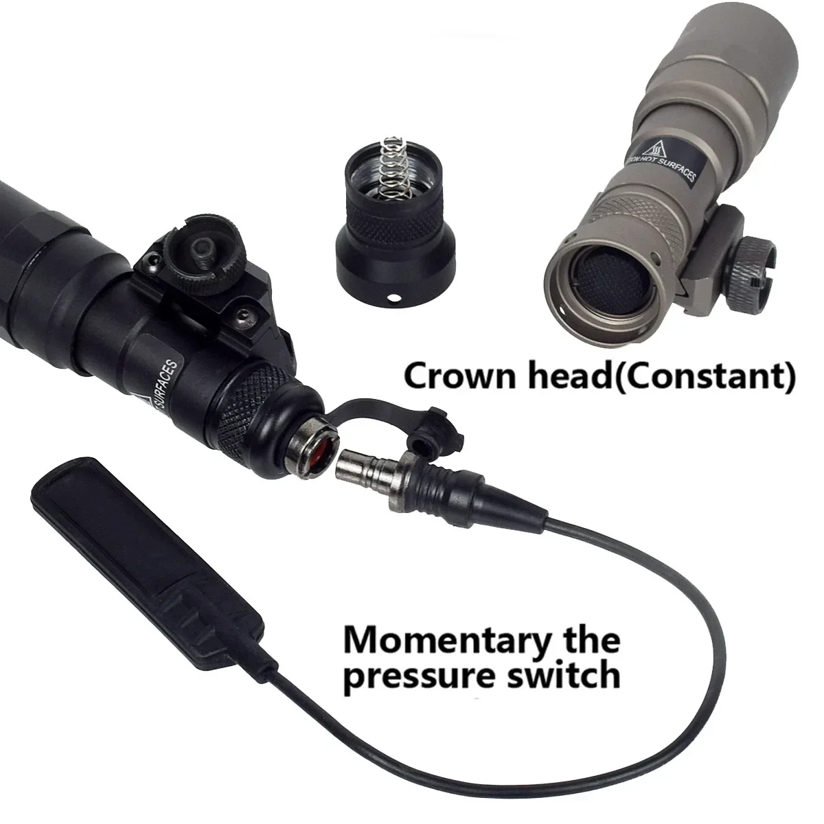 Táctico SF M300 M300B M300C M300V IR Scout armas luz LED linterna caza Airsoft AR15 HK416 Rifle pistola antorcha lámpara - imagen 5