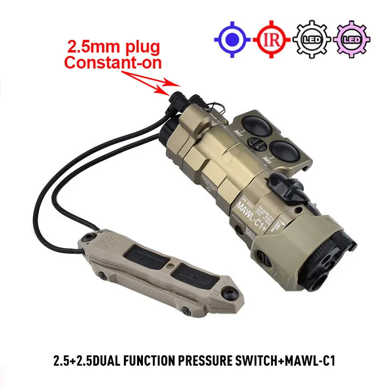 DE blue press switch