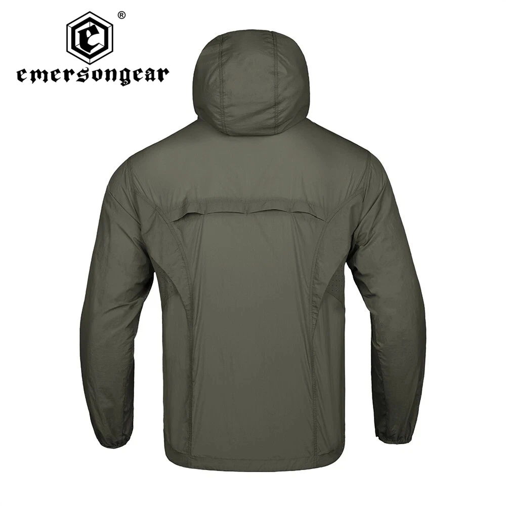 Emersongear UPF100+ Chaqueta protectora solar Abrigo ultraligero y transpirable para hombre con ventilación y secado rápido para pesca al aire libre - imagen 2