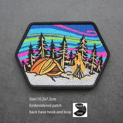 Parche moral volcánico bordado para mochila táctica MOLLE