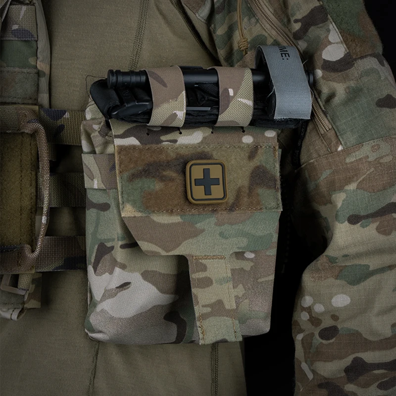 Botiquín de primeros auxilios táctico de desplegamiento rápido (tamaño grande), bolsa Molle para primeros auxilios de trauma, equipo salvavidas de emergencia - imagen 4