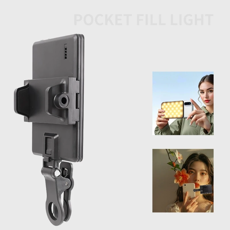 Selfie Light 90 grados Video ajustable Luz relleno 10 engranaje 3 modos luz Modos luz en para tableta del - imagen 5
