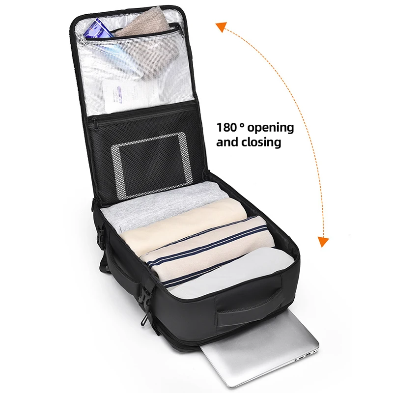 Mochila para gimnasio y Fitness para hombre, bolsa de entrenamiento para deportes al aire libre, Camping, senderismo, paquete de zapatos, bolsa de almacenamiento para ordenador portátil para viaje de negocios en seco y húmedo - imagen 3