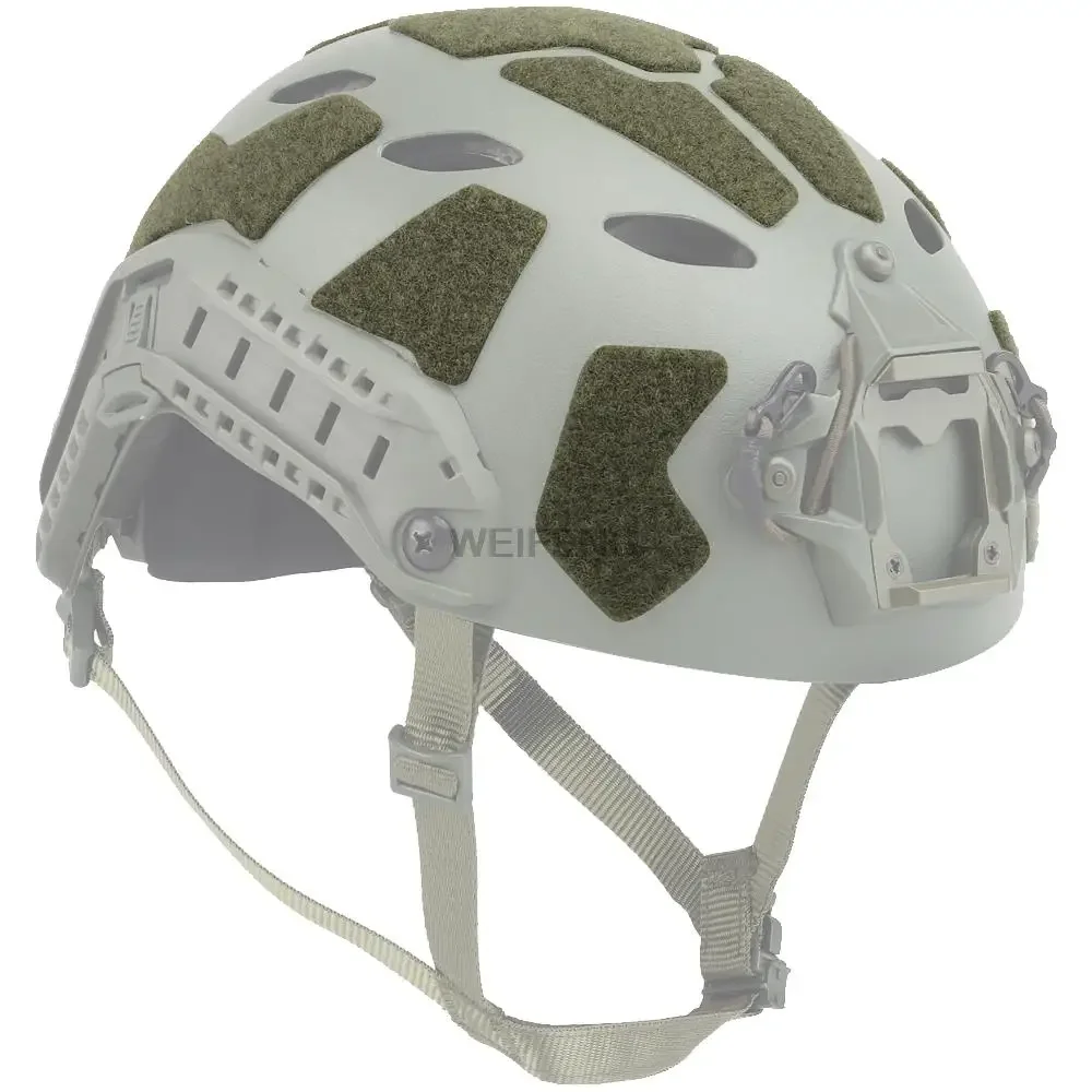 11 unids/set casco táctico pegatina mágica parches de casco rápido de corte alto sujetador de gancho y bucle accesorios de caza pegajosos - imagen 3