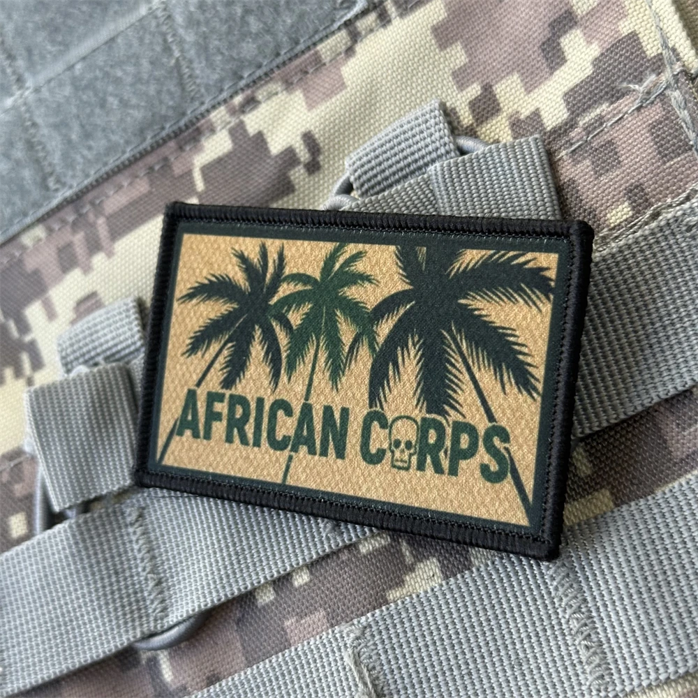 Parche del Cuerpo Africano, insignia de moral impresa, apliques tácticos, parches militares de gancho y bucle para ropa, pegatinas para mochila al aire libre - imagen 5