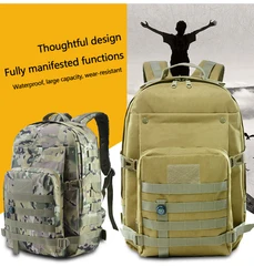 Mochila táctica multifuncional montañismo senderismo camping caza