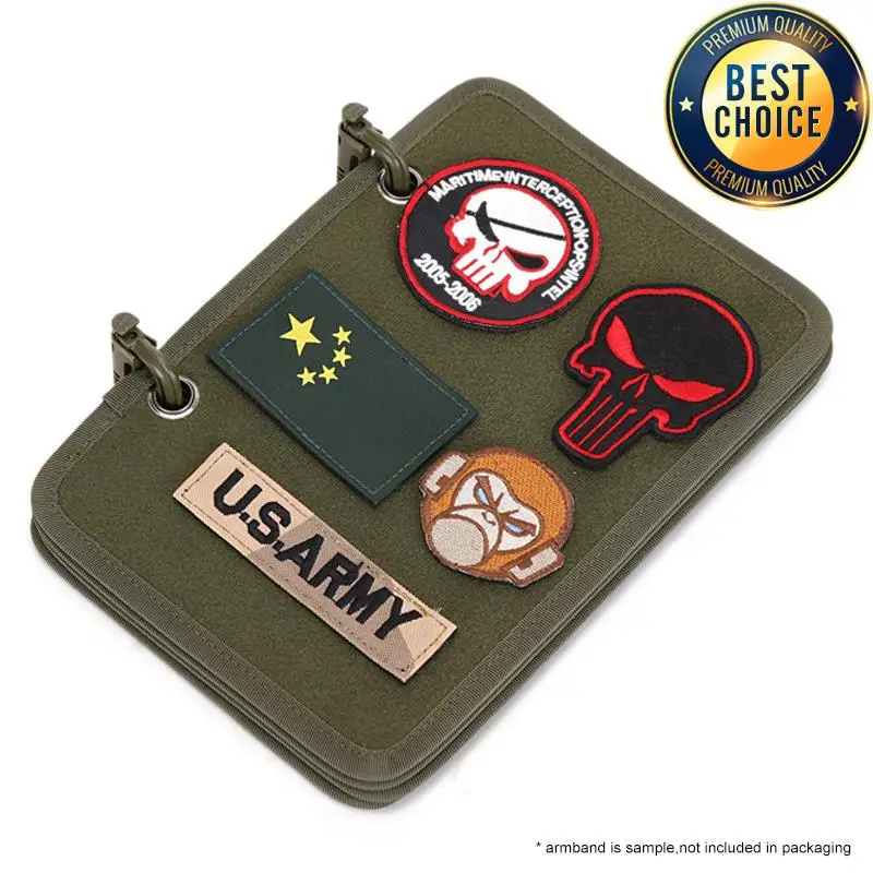 Tablero de almacenamiento de insignia de moral al aire libre, tablero organizador de brazalete, placa adhesiva para insignia de brazo, tela de exhibición de insignia adhesiva, 4 unids/lote - imagen 5
