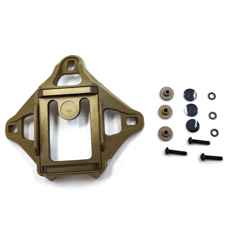 Wea-pon cubierta de 3 agujeros NVG casco adaptador de montaje soporte caza visión nocturna Base de montaje accesorios tácticos - imagen 5