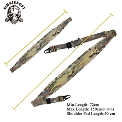 SINAIRSOFT Correa táctica de nylon rápida para rifle y binoculares