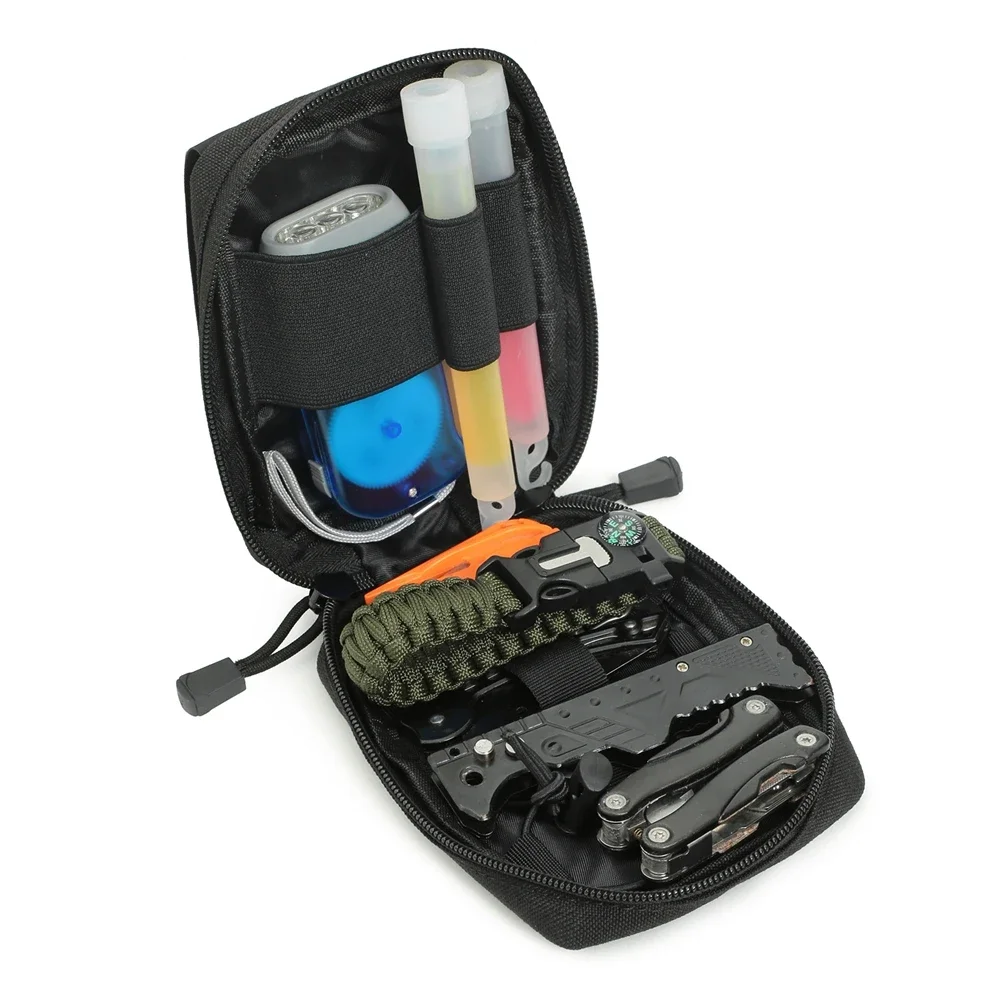 Bolsa médica táctica 1000D para deportes al aire libre, bolsa EMT impermeable para caza EDC Molle, soporte de cintura, revista de medicación de emergencia