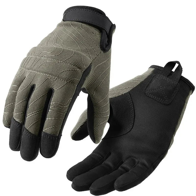 Guantes tácticos transpirables para tiro con todos los dedos, pueden tocar la pantalla, guantes para montar, accesorio de caza - imagen 2