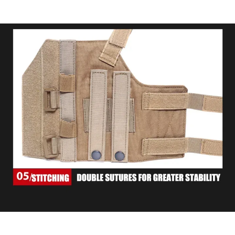 Funda para pistola táctica, funda para pistola con cinturón Molle para tiradores diestros M9 1911 Glock 17 19 22 23 31 32 34 35 - imagen 5