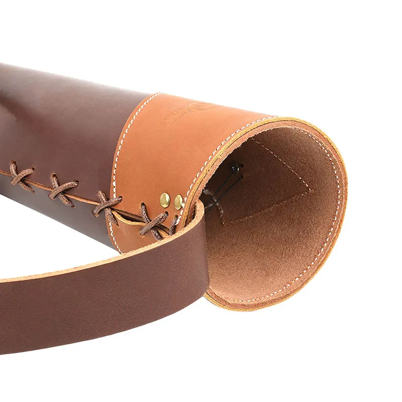 Aljaba de flecha marrón, bolsa de flecha de 3mm de espesor de cuero de vaca, arco de mano L/R, tiro con arco, caza, práctica de objetivo, olla de flecha, 1 ud. - imagen 5