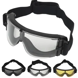 Gafas tácticas de tiro para paintball y antiviento con casco