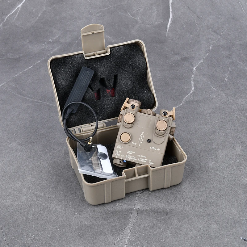 WADSN-DBAL A2 táctico, láser rojo, verde, azul, indicador de punto, Airsoft, versión simplificada, vista, Rifle de caza, linterna de puntería - imagen 3