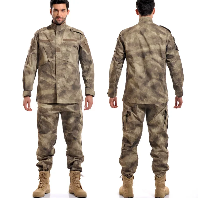 Uniforme táctico BDU de camuflaje para hombre, ropa de entrenamiento de francotirador Airsoft, senderismo, caza, traje de combate, conjunto de camisa y pantalones - imagen 5