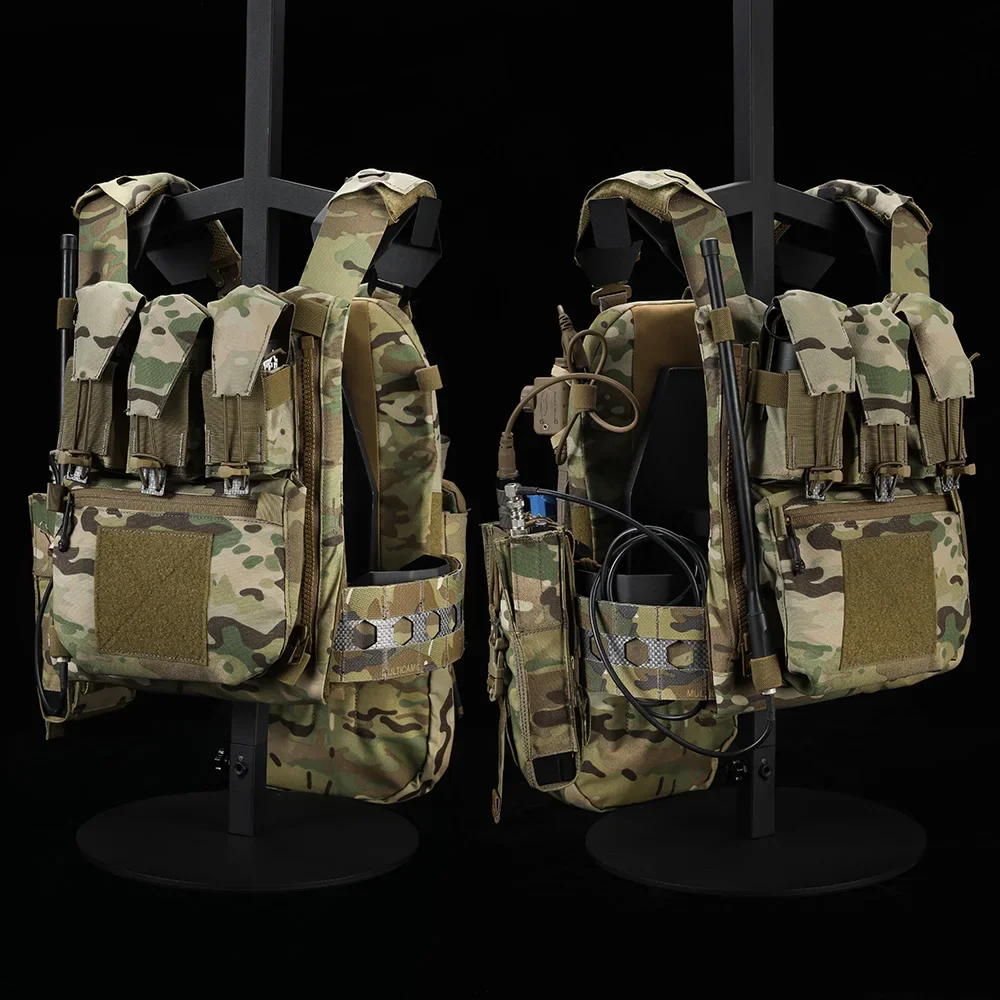 Emersongear FRO estilo V5 chaleco táctico tamaño M portador de placa Paintball protección corporal Airsoft caza combate entrenamiento Nylon - imagen 4