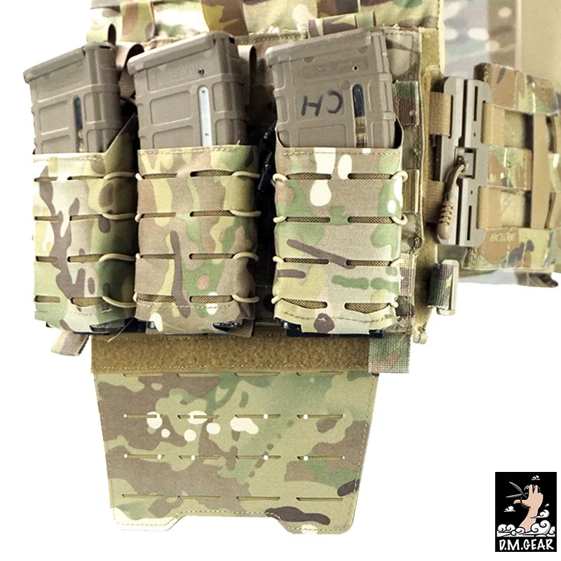 DMgear-Panel de armadura táctica, corte láser de doble cara para bolsa MOLLE, chaleco táctico para vientre, protector de entrepierna Molle LST de doble cara - imagen 5
